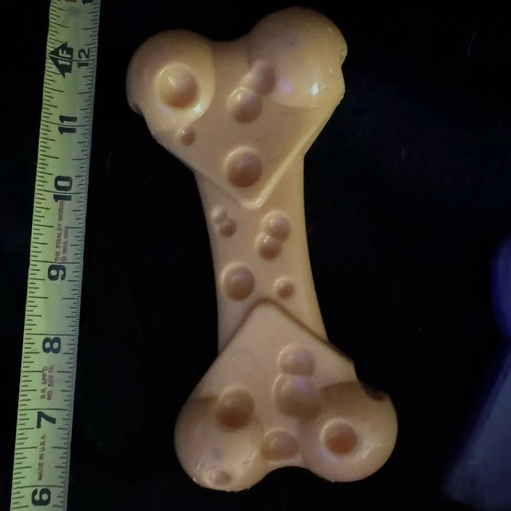 Nylabone L dog toy nylon cheese bone